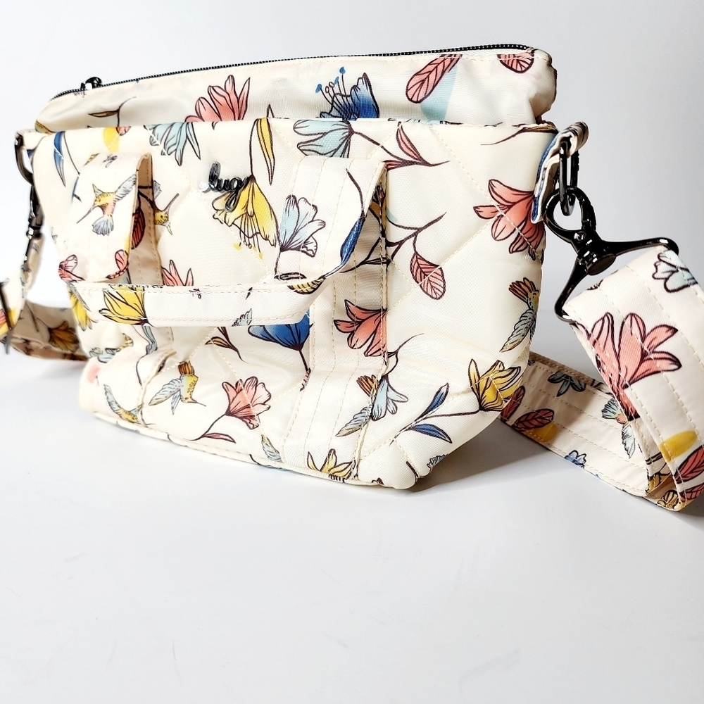 lug Floral Crossbody Bag in Cream, Pink, Blue, Yellow - Picture 2 of 9